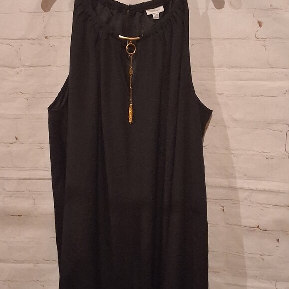 Avenue Halter Dress With Front Trim - Picture 1 of 11